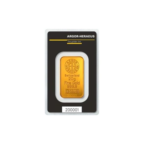 Argor-Heraeus aranylapka 20 gramm