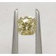 0,75 ct brownish yellow gyémánt kő, párna csiszolású briliáns